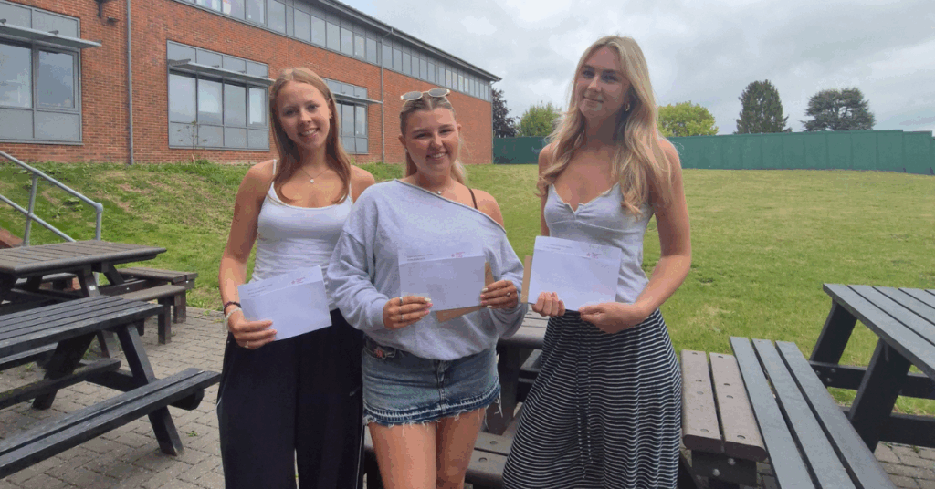 Some of our students holding their results