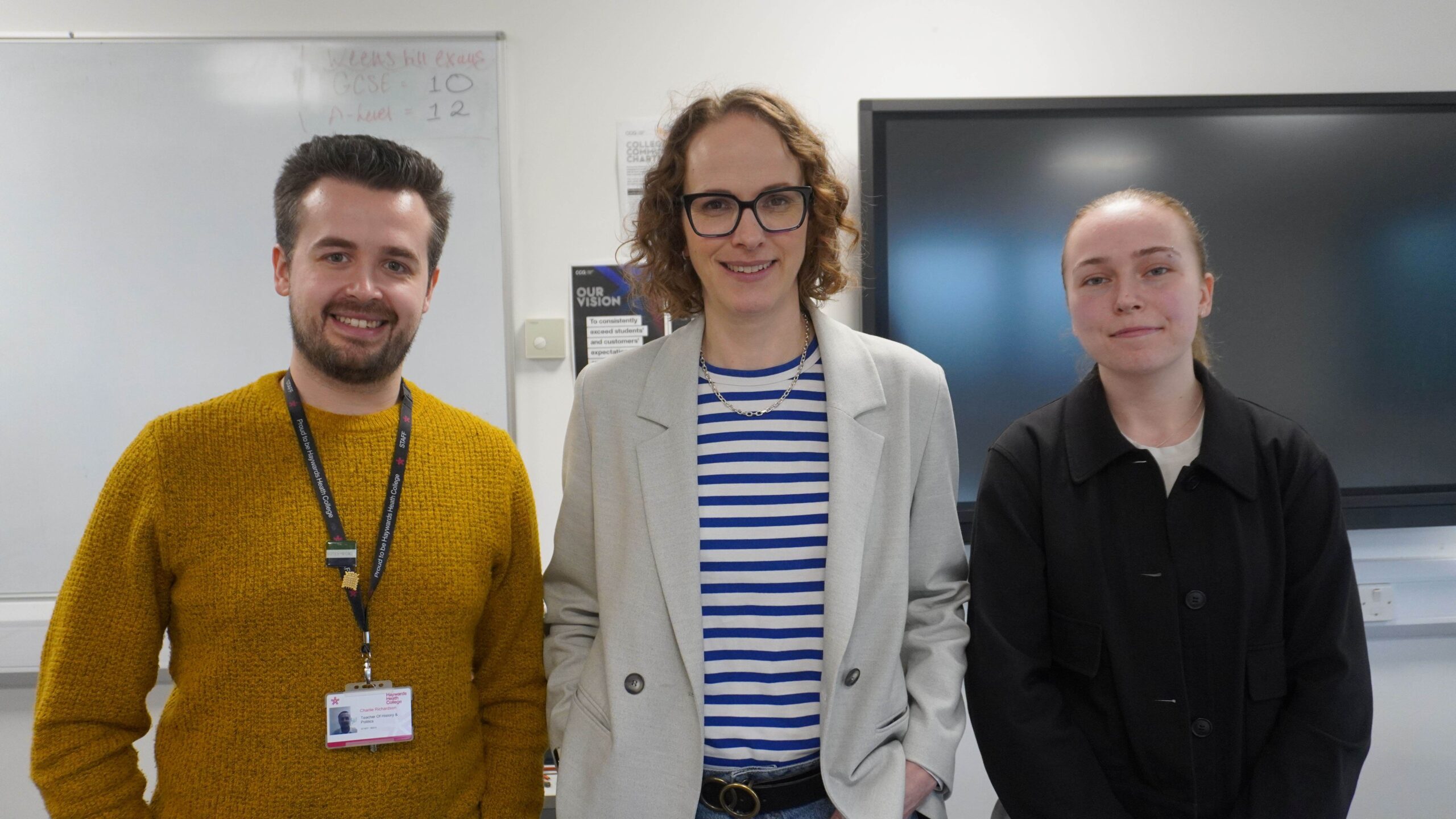 MP impressed by politics students during visit to Haywards Heath ...