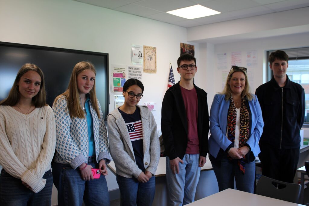 Mims Davies MP visited Haywards Heath College to talk to Politics students