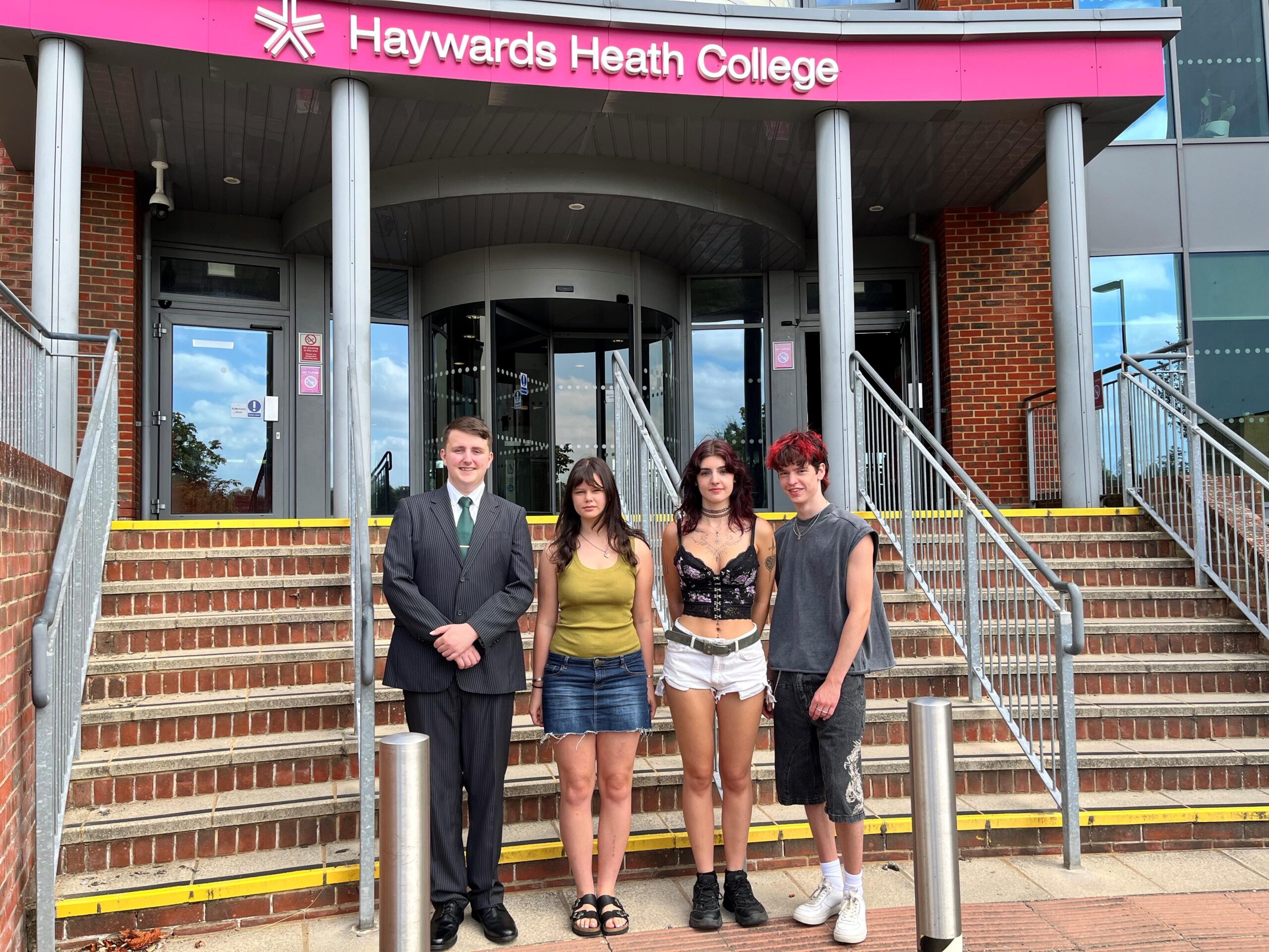 Haywards Heath College's first Access to HE Course has been a succcess. Pictured are some of the students who took part