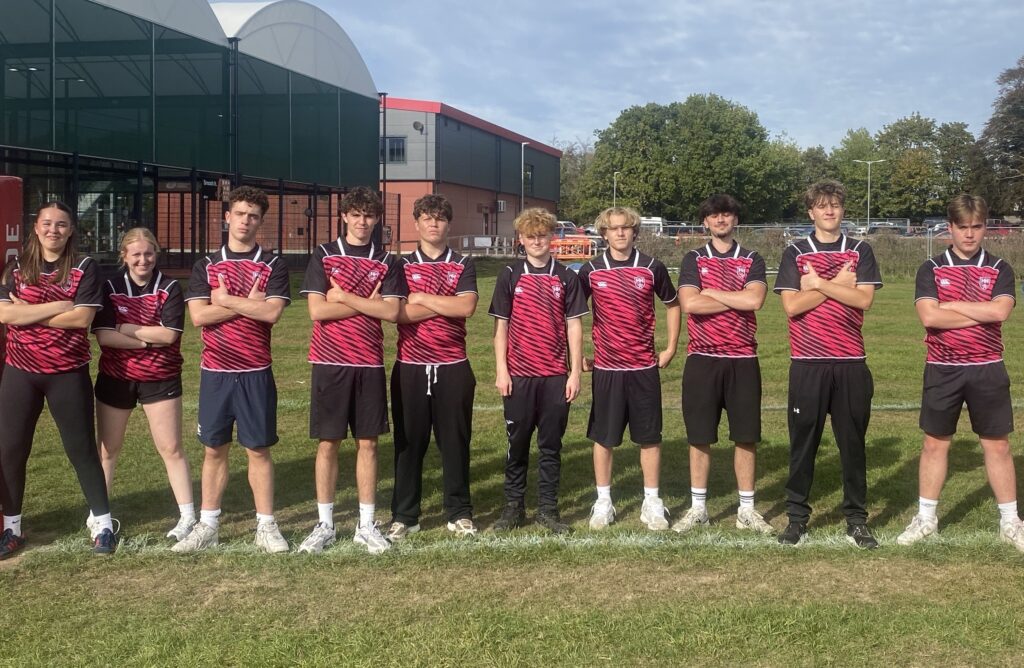 Haywards Heath College Sports Students volunteered at a local rugby club's coaching day for Yr5 schoolchildren